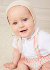 Striped Bloomers With Braces in Tangerine (6mths-2yrs) Bloomers  from Pepa London