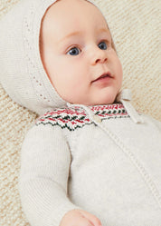 The Grey Knitted Fair Isle 2 Piece Set Newborn Look Look from Pepa London