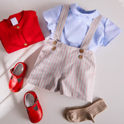 Classic Oxford Front Pocket Shirt in Light Blue (12mths-3yrs) Shirts  from Pepa London