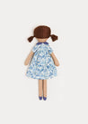 Daphne Floral Print Dress Albetta Dolly in Blue Toys  from Pepa London
