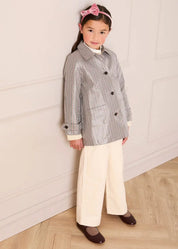 Sloane Check Raincoat with Pockets in Camel (4-10yrs) Coats from Pepa London