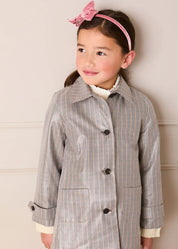 Sloane Check Raincoat with Pockets in Camel (4-10yrs) Coats from Pepa London
