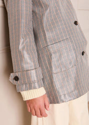Sloane Check Raincoat with Pockets in Camel (4-10yrs) Coats from Pepa London