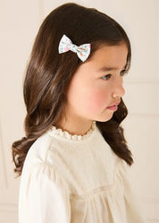 Floral Embroidered Long Sleeve Cream Blouse in Cream (2-10yrs) Tops & Bodysuits from Pepa London