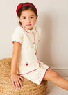 Crochet Cherry Detail Shorts in Beige (4-10yrs) SHORTS from Pepa London