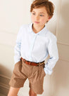 Chester Puppytooth Shorts in Caramel (4-10yrs) Shorts  from Pepa London