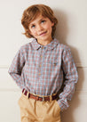 Polo Collar Long Sleeve Shirt in Multicolored (12mths-10yrs) Shirts  from Pepa London