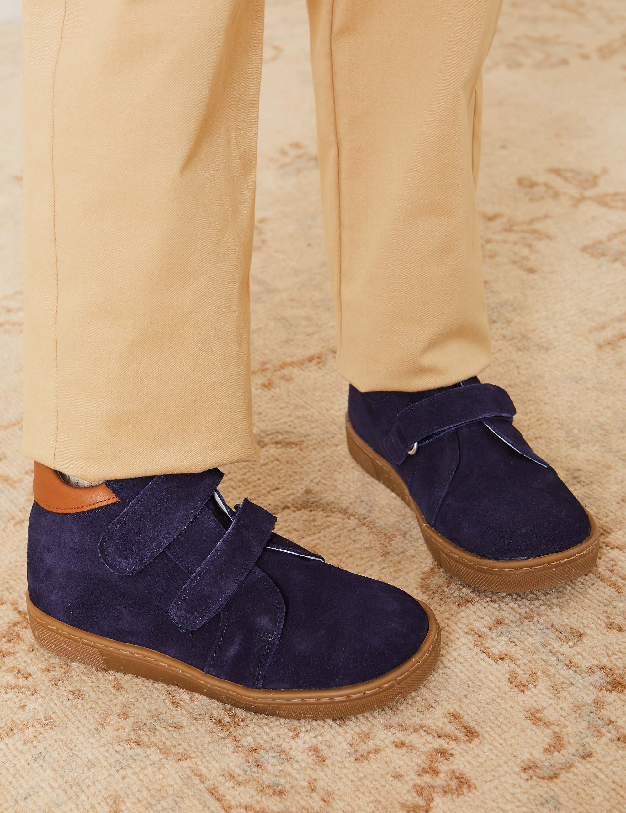 Suede Sneakers in Navy (24-30EU) SHOES  from Pepa London