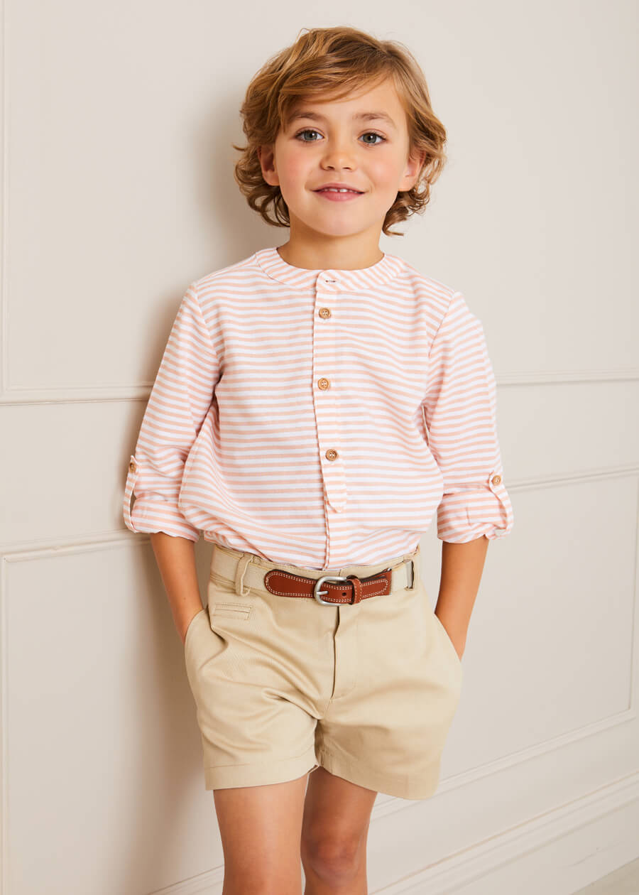 Plain Chino Shorts in Camel (4-10yrs) Shorts  from Pepa London