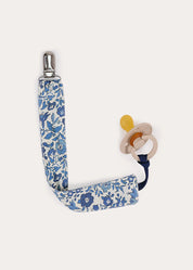 Daphne Floral Dummy Clip in Blue Accessories from Pepa London