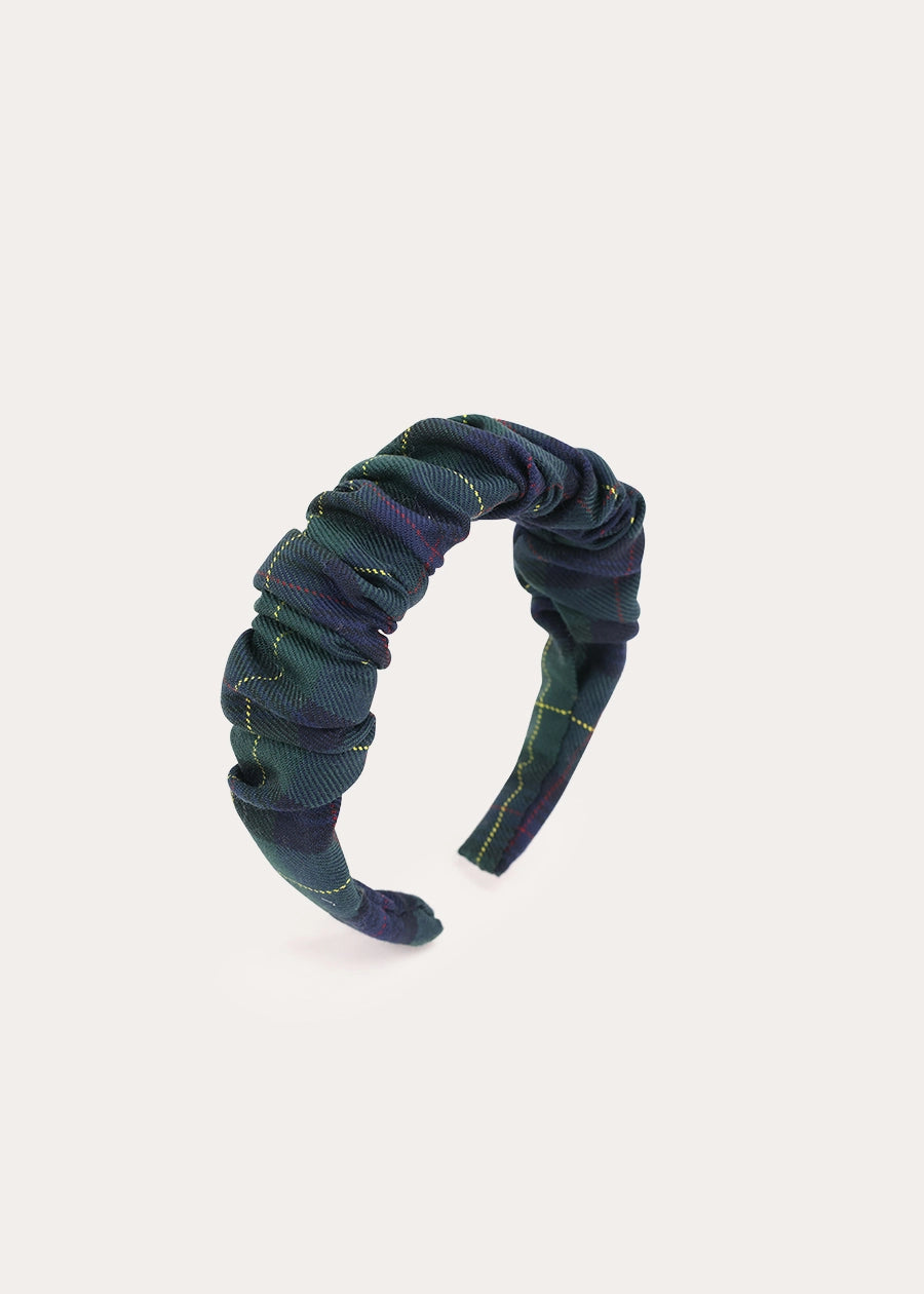 Radley Tartan Scrunchie Hairband in Green Hair Accessories from Pepa London