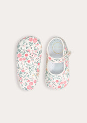 Violet Floral Mary Jane Shoes in Pink (17-20EU) Shoes from Pepa London