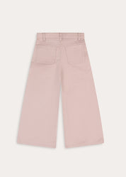 Plain Wide Leg Trousers in Pink (4-10yrs) Trousers from Pepa London