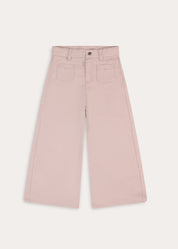 Plain Wide Leg Trousers in Pink (4-10yrs) Trousers from Pepa London