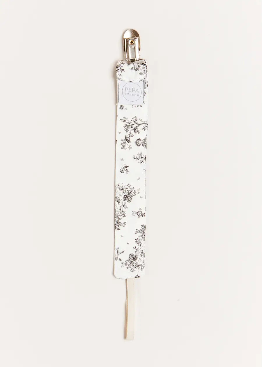 Audrey Toile Dummy Clip in Black Accessories  from Pepa London