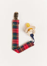 Belgravia Tartan Dummy Clip in Red Accessories  from Pepa London