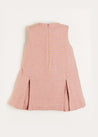 Warwick Sleeveless Pinafore Dress in Pink (12mths-10yrs) Dresses  from Pepa London