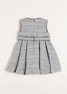 Walton Boucle Dress in Blue (12mths-10yrs) Dresses  from Pepa London