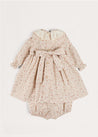 Ophelia Floral Dress with Bloomers in Pink (1mth-12mths) Dresses  from Pepa London