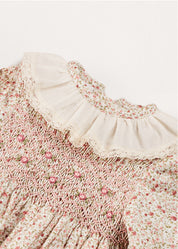 Ophelia Floral Dress with Bloomers in Pink (1mth-12mths) Dresses  from Pepa London