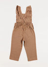 Chester Puppytooth Dungarees in Caramel (4-10yrs) Dungarees  from Pepa London