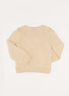 Statement Collar Metallic Detail Jumper in Gold (4-10yrs) Knitwear  from Pepa London