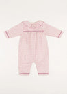 Laurel Floral Ruffle Collar Nightwear in Pink (6mths-3yrs) Nightwear  from Pepa London