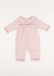 Laurel Floral Ruffle Collar Nightwear in Pink (6mths-3yrs) Nightwear  from Pepa London
