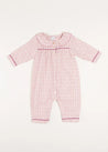 Laurel Floral Ruffle Collar Nightwear in Pink (6mths-3yrs) Nightwear  from Pepa London