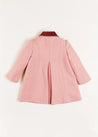 Single Breasted Scallop Detail Coat in Pink (2-10yrs) Coats  from Pepa London