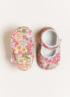 Florence Floral Mary Jane Pram Shoes in Pink (17-20EU) Shoes  from Pepa London