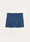 Pleated Kilt Skirt in Blue (4-10yrs) Skirts  from Pepa London