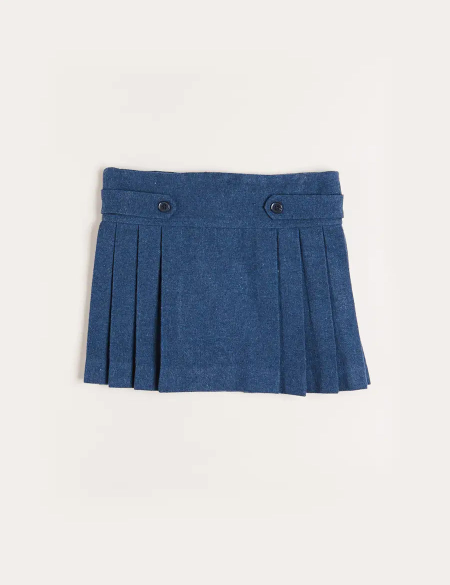 Pleated Kilt Skirt in Blue (4-10yrs) Skirts  from Pepa London
