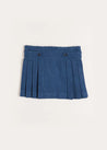 Pleated Kilt Skirt in Blue (4-10yrs) Skirts  from Pepa London