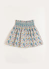 Emilia Floral Skirt in Burgundy (4-10yrs) Skirts  from Pepa London