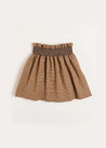 Chester Puppytooth Skirt in Caramel (4-10yrs) Skirts  from Pepa London