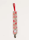 Margot Liberty Floral Dummy Clip in Red ACCESSORIES from Pepa London