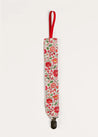 Margot Liberty Floral Dummy Clip in Red ACCESSORIES from Pepa London