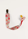 Margot Liberty Floral Dummy Clip in Red ACCESSORIES from Pepa London