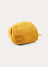 Openwork Cotton Knitted Bonnet in Mustard (S-L) BONNETS from Pepa London