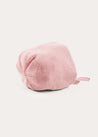 Openwork Cotton Knitted Bonnet in Pink (S-L) BONNETS from Pepa London