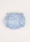 Charlotte Floral Button Detail Bloomers in Blue (1mth-2yrs) BLOOMER from Pepa London