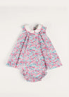 Eloise Floral Sleeveless Dress With Bloomers in Pink (3mths-3yrs) from Pepa London