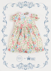 The Royal Floral Dress in Cream Made with Liberty Fabric (4-10yrs) Dresses from Pepa London