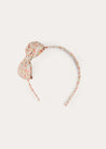 Mabel Floral Hairband in Coral HAIR ACCESSORIES from Pepa London