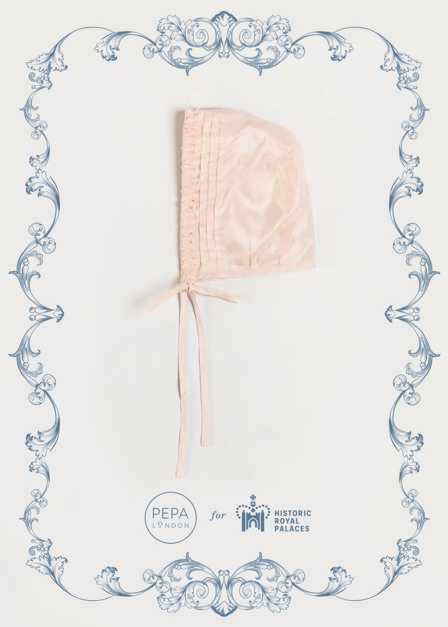 The Royal Silk Bonnet in Rose (S-M) Bonnets from Pepa London
