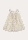 Clara Floral Frill Trim Night Dress in Green (18mths-10yrs) NIGHTWEAR from Pepa London