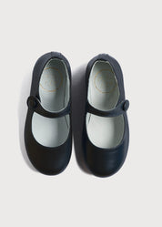 Leather Mary Jane Shoes in Navy (24-35EU) SHOES from Pepa London