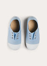 Canvas Plimsols in Blue (20-35EU) SHOES from Pepa London