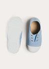 Canvas Plimsols in Blue (20-35EU) SHOES from Pepa London